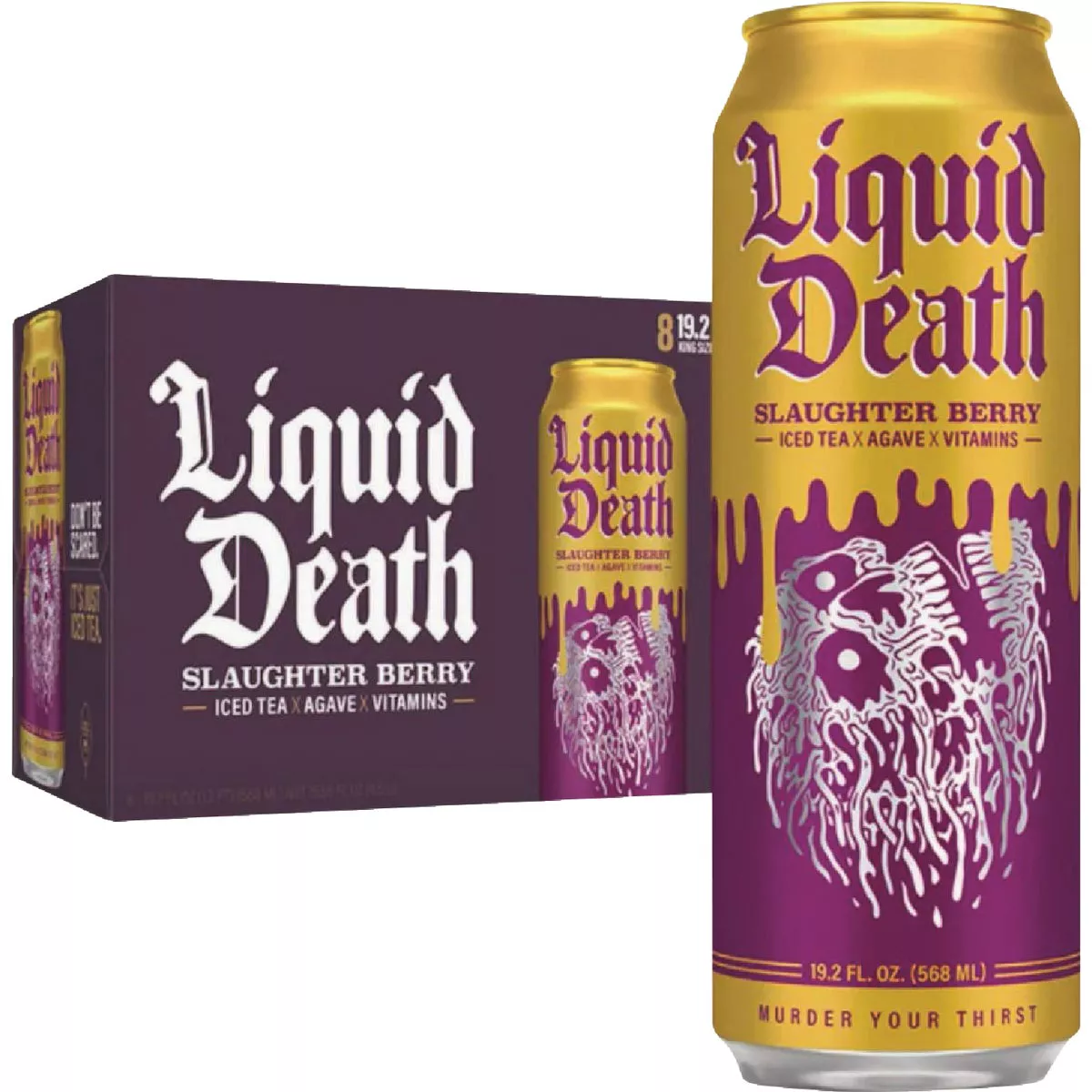 Liquid Death 19.2 Oz. Slaughter Berry Iced Tea - photo 4