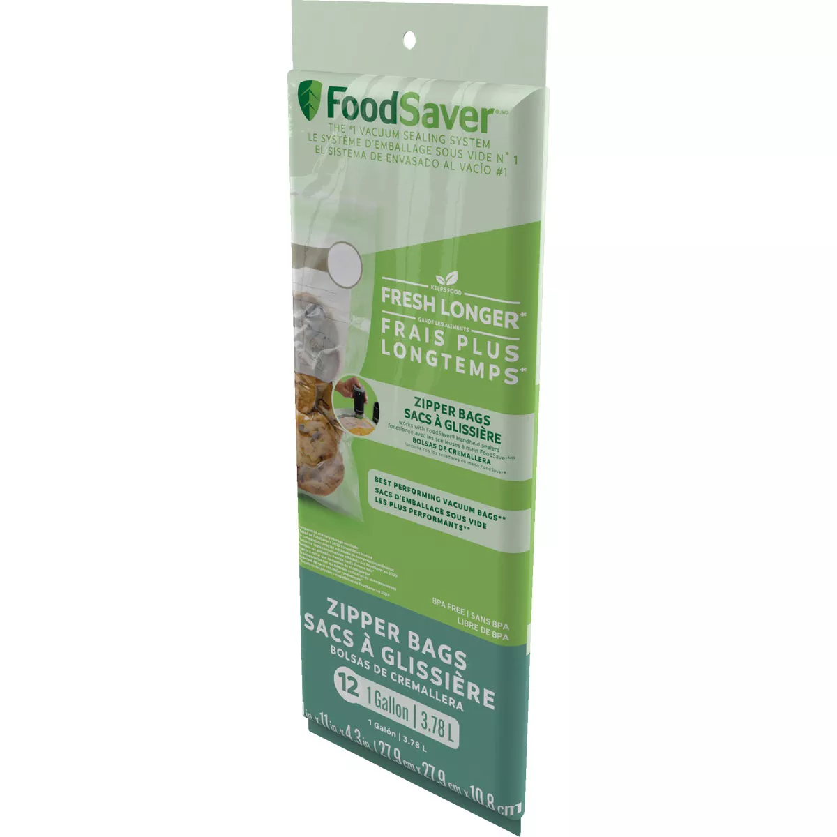 FoodSaver FreshSaver Gal. Vacuum Zipper Bags (12-Count)