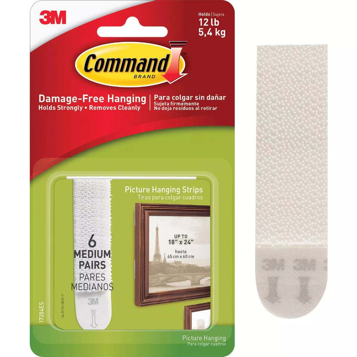 Command Medium Picture Hanging Strips, White, 6 Sets of Strips | True ...