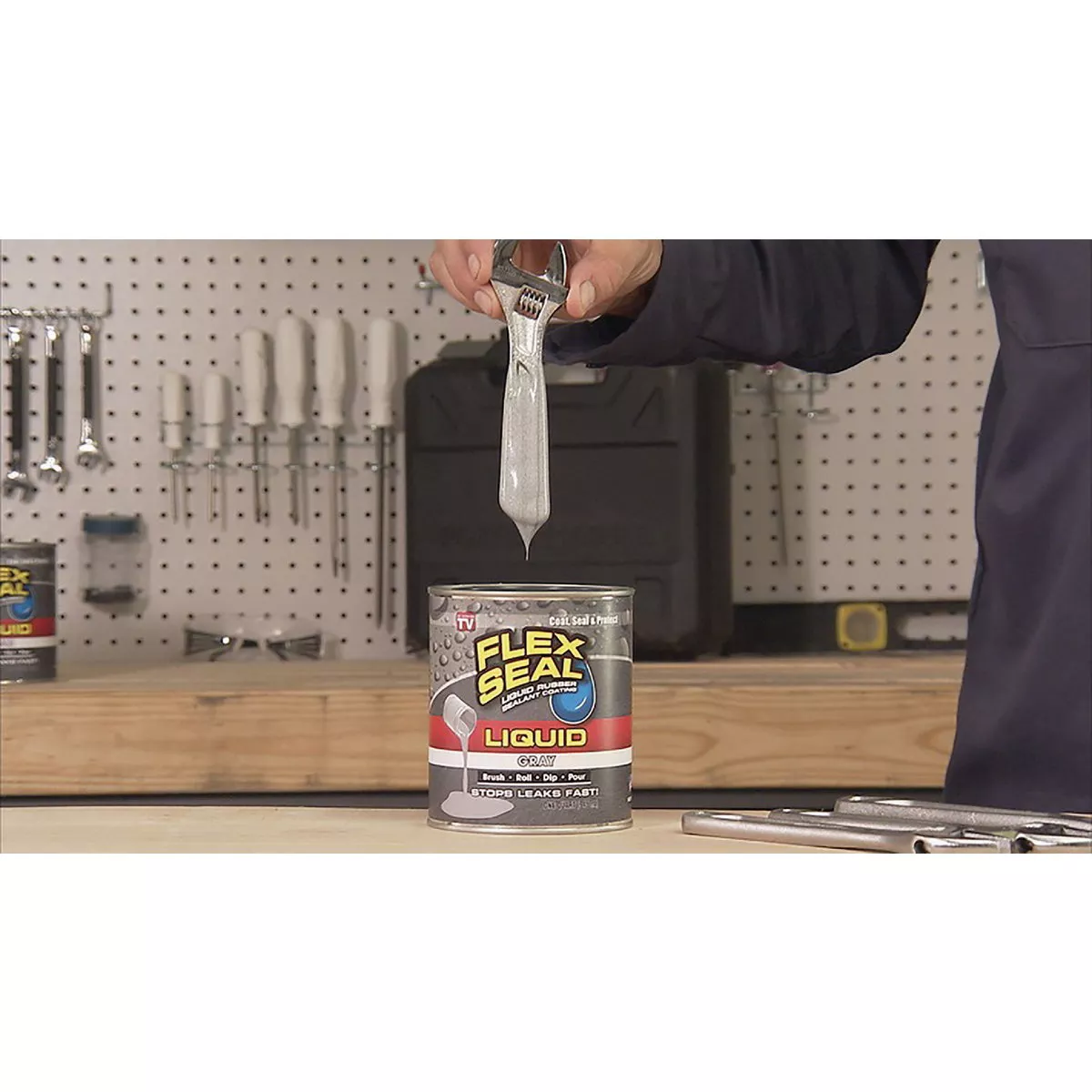 FLEX SEAL 1 Pt. Liquid Rubber Sealant, Gray - photo 2