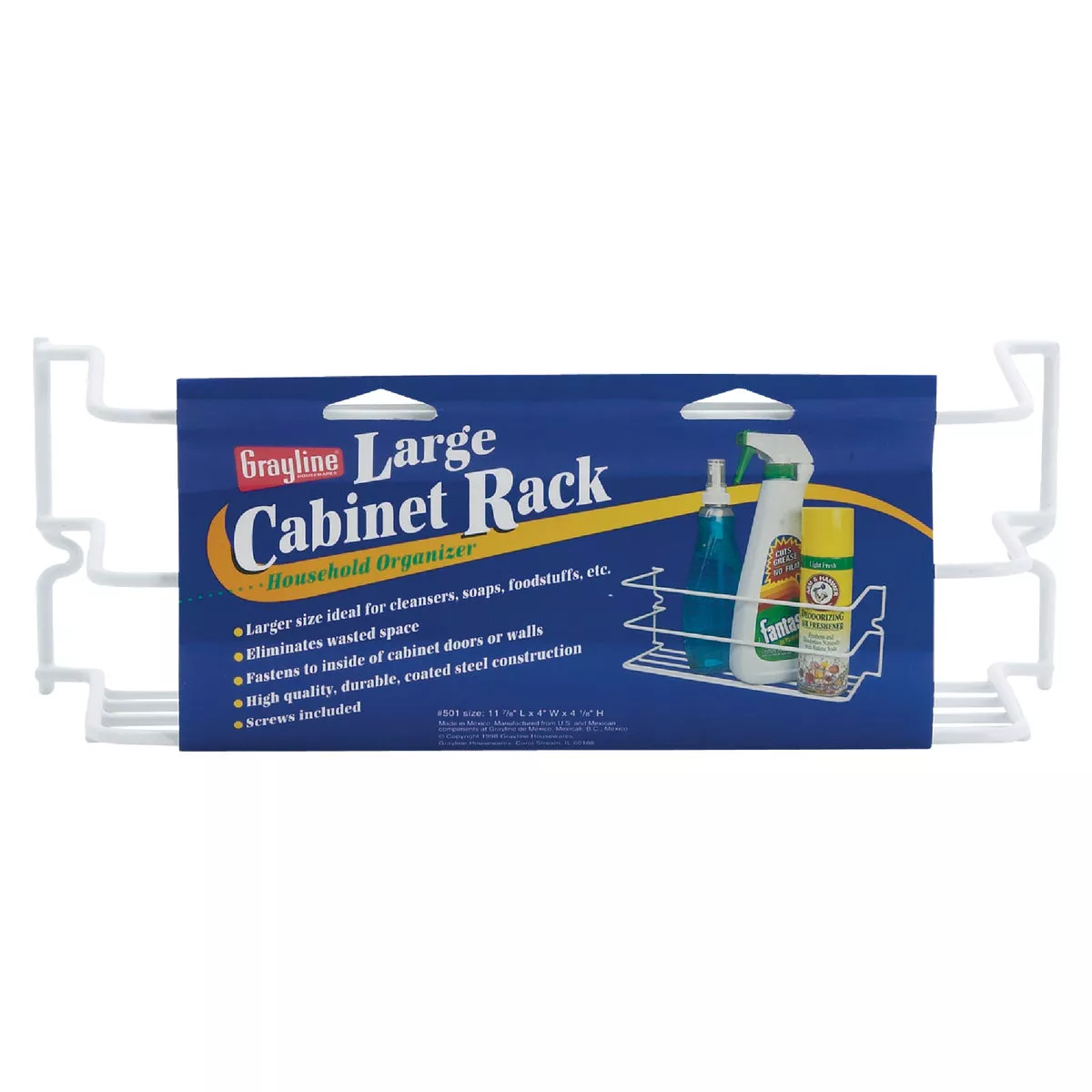 GraylineWhite Kitchen Cabinet Rack - photo 2