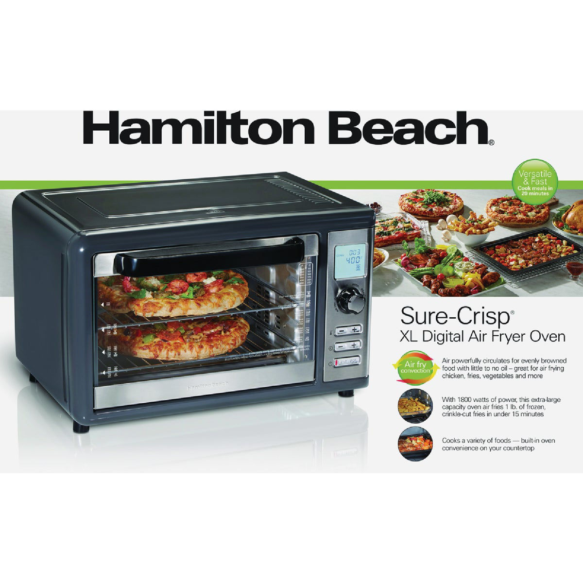 Hamilton beach xl convection oven with rotisserie best sale