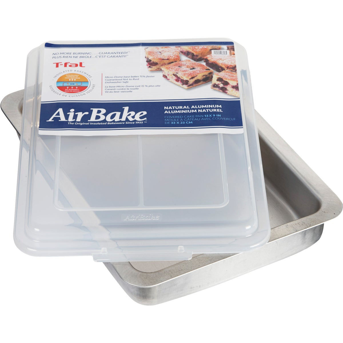 TFal AirBake 9 In. x 13 In. Oblong Baking Dish with Cover Do it Best