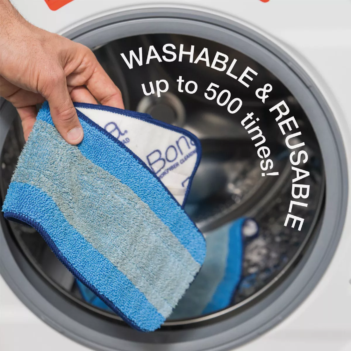 Bona 4 In. W. x 15 In. L. Microfiber Cleaning Pad Mop Refill - photo 6