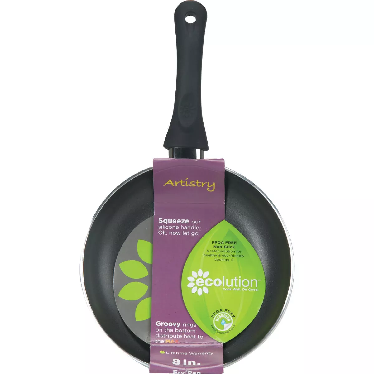 Ecolution Artistry 8 In. Black Aluminum Non-Stick Fry Pan - photo 2