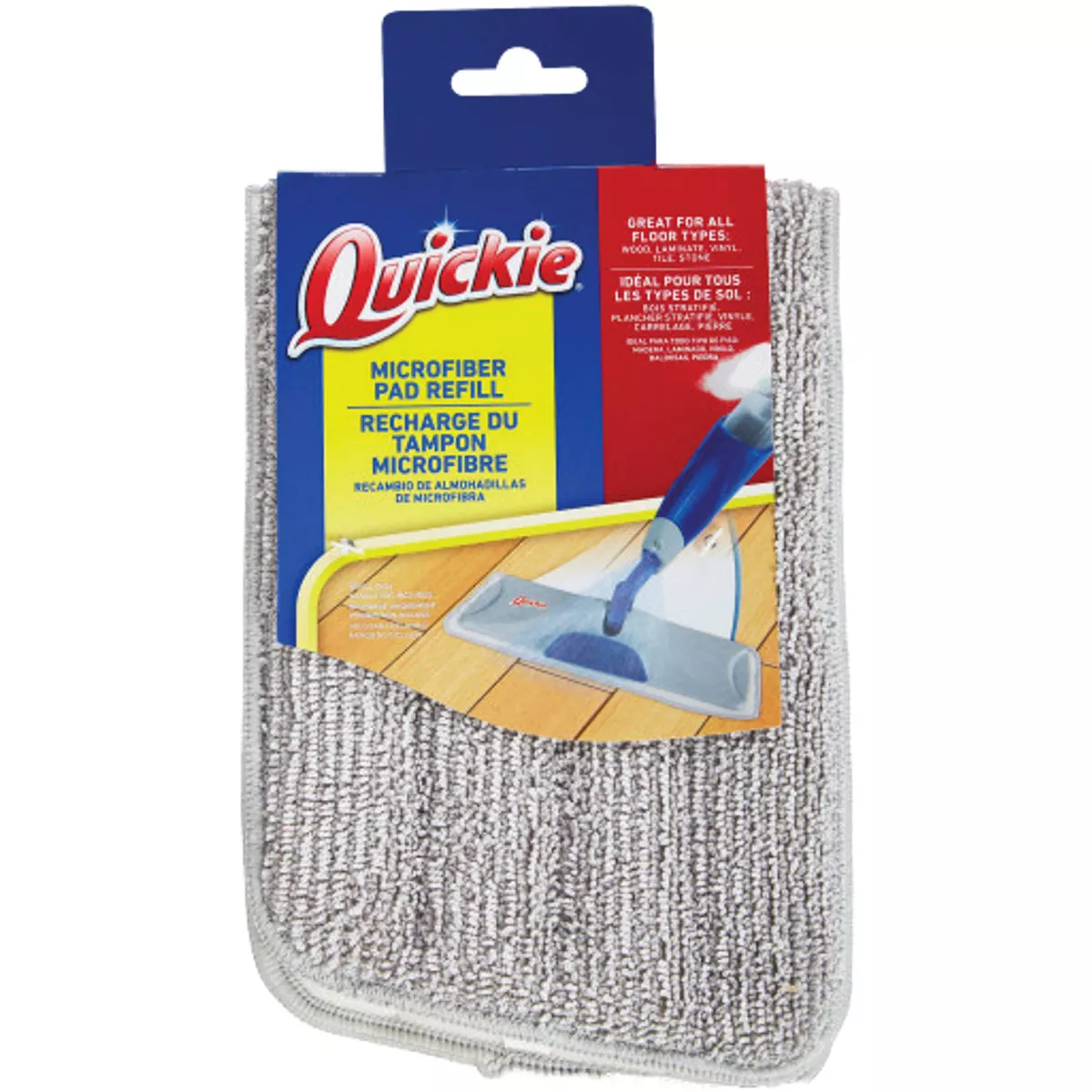 Quickie 15 In. Microfiber Mop Refill Pad