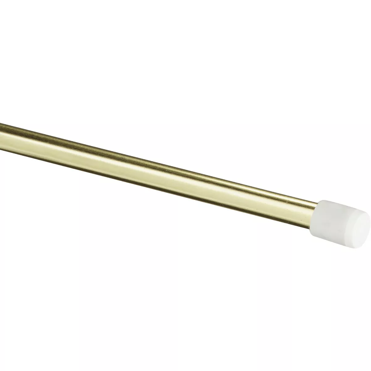 Kenney Strafford 28 In. To 48 In. 7/16 In. Spring Tension Rod, Brass