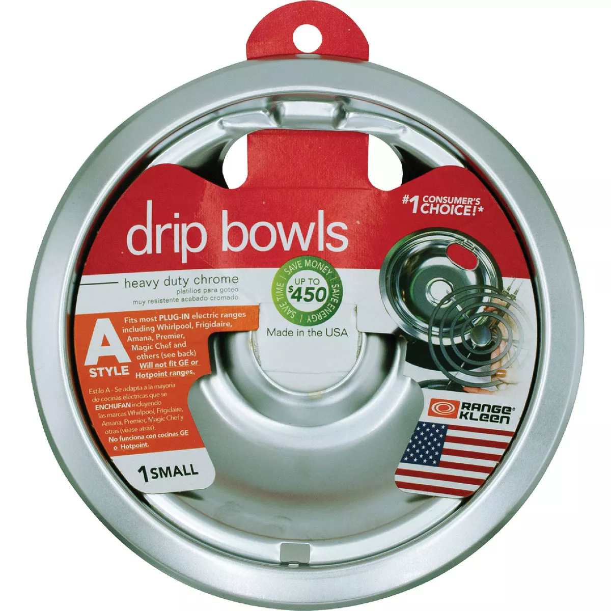 Range Kleen Electric 6" Style A Round Chrome Drip Pan - photo 2