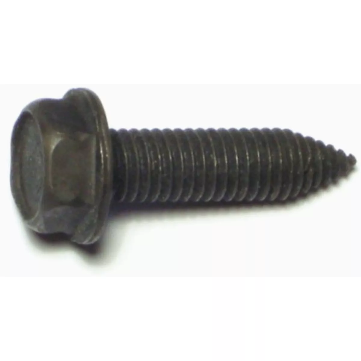 Midwest Fastener 8mm-1.25 x 30mm Black Steel Coarse Thread Hex Washer Head Flange Screws (5 Ct.)