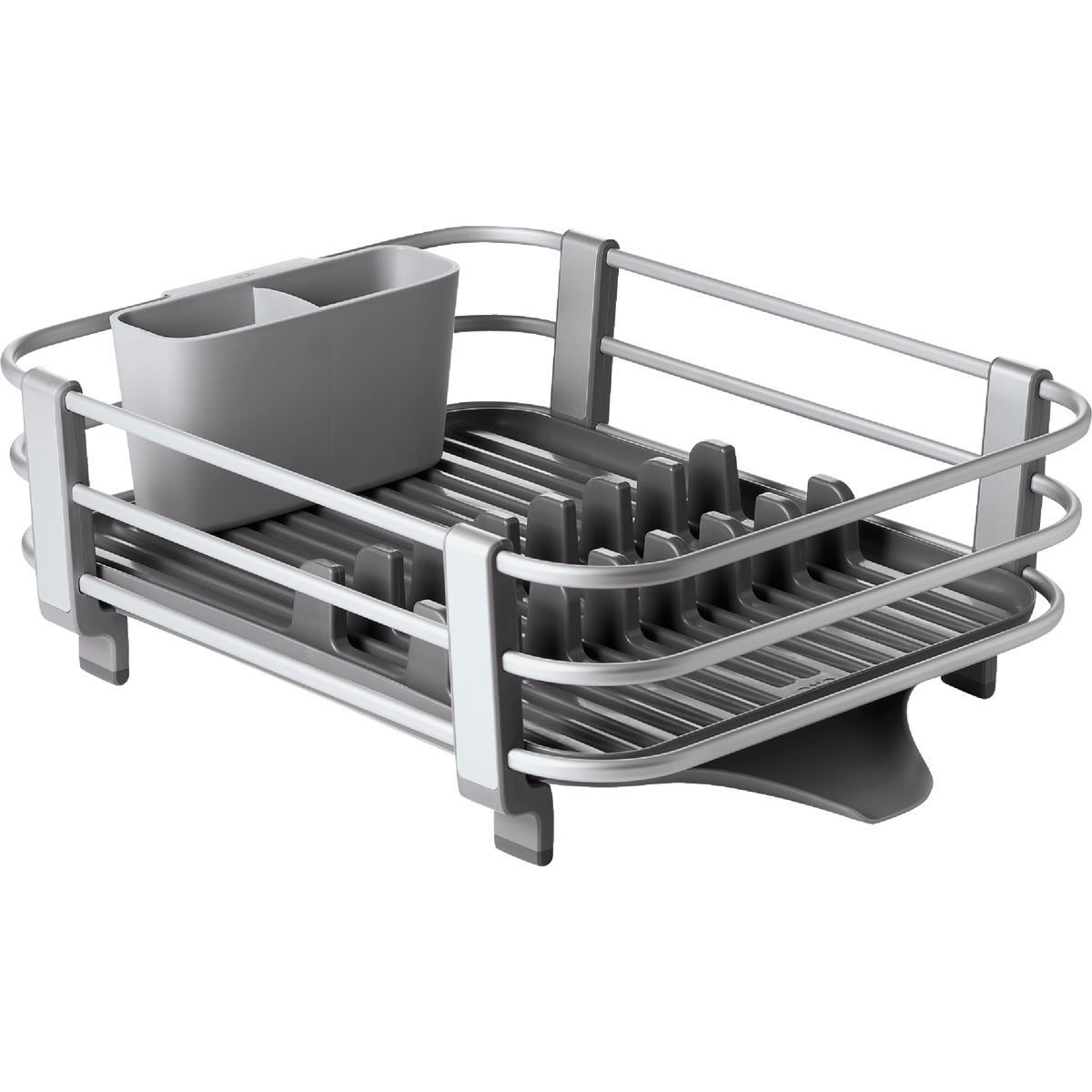 OXO Good Grips Aluminum Frame Dish Rack - Metal - 18" x 6.6" x 15" - Thumbnail 2