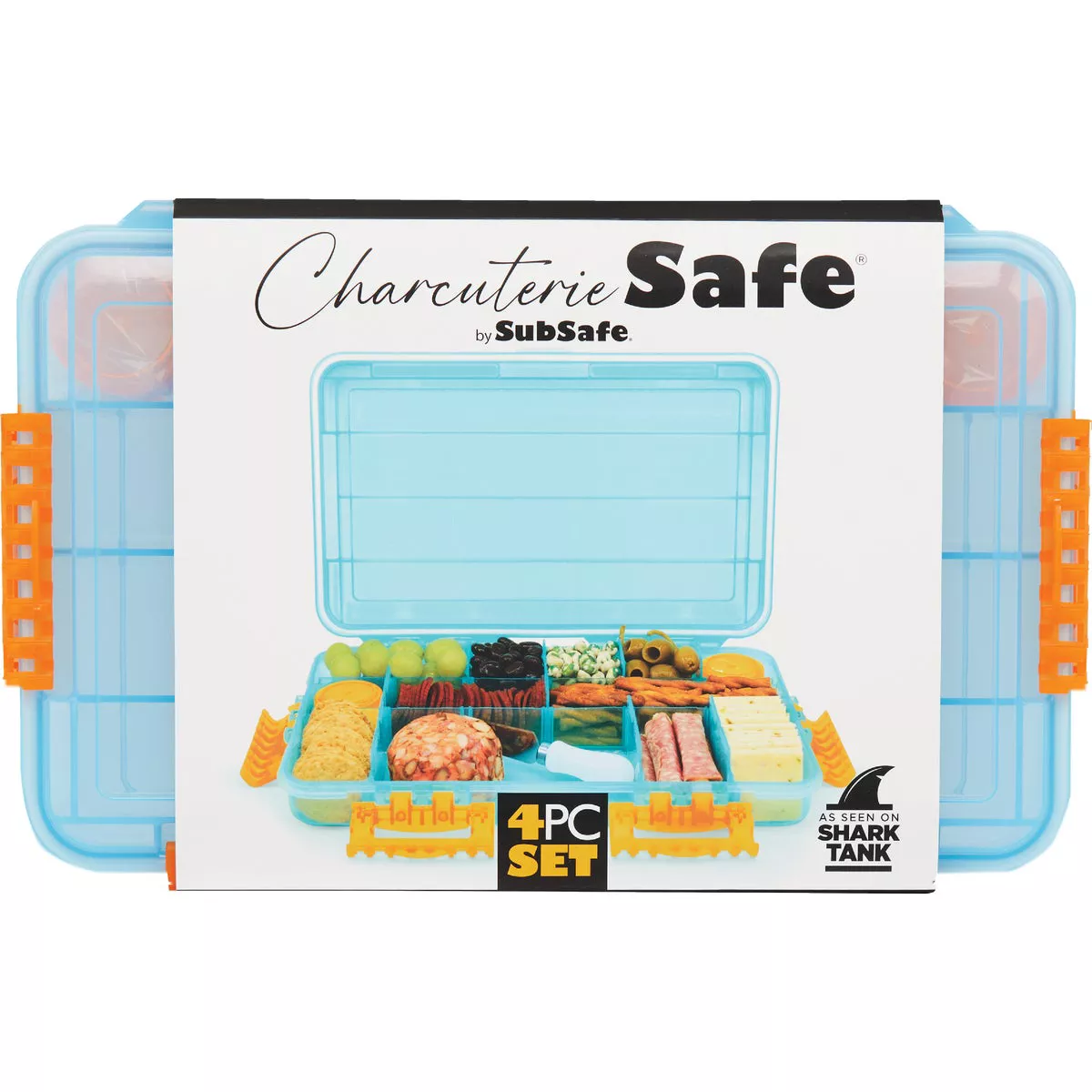 SubSafe Charcuterie Safe Light Blue & Neon Orange Food Storage Set - photo 2