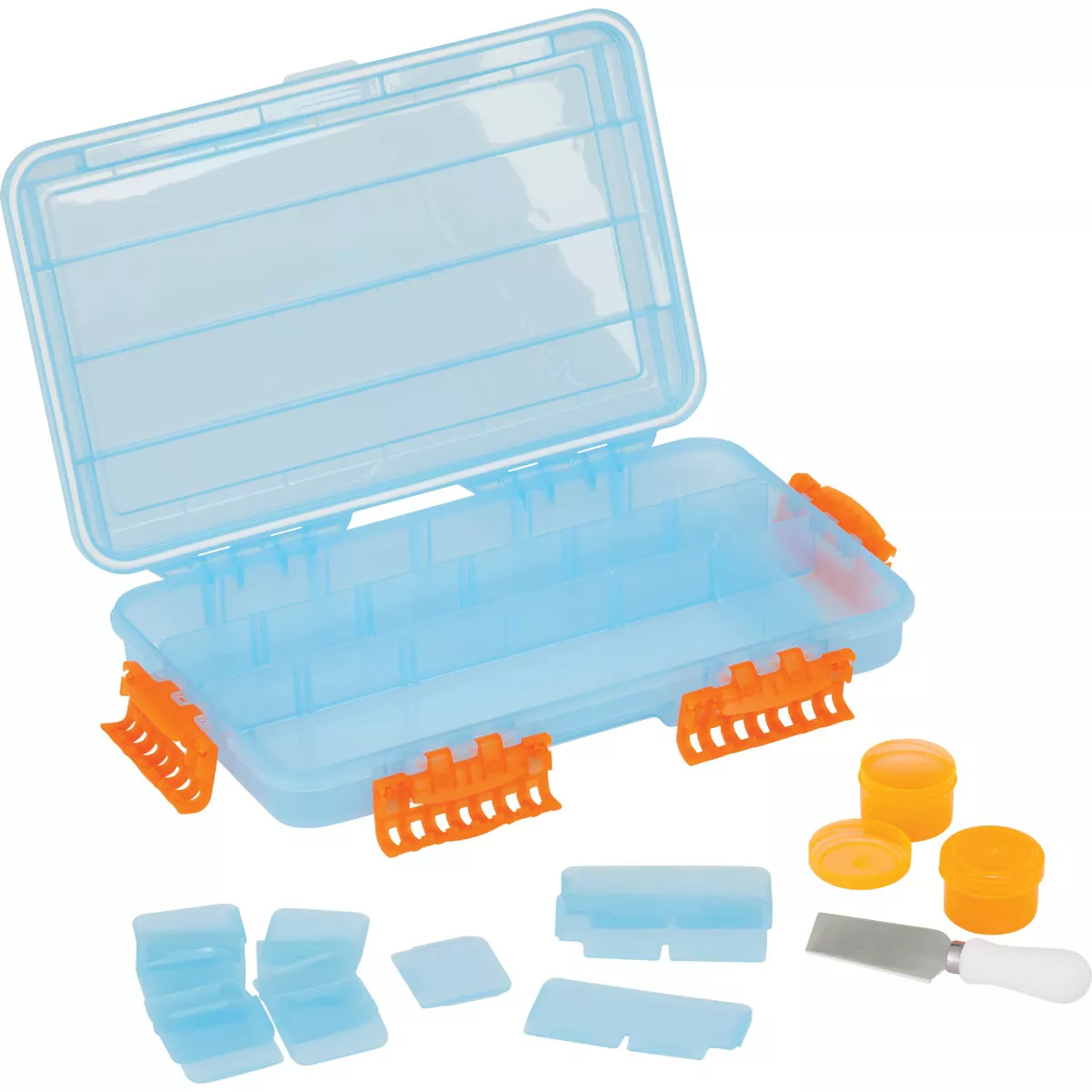 SubSafe Charcuterie Safe Light Blue & Neon Orange Food Storage Set - photo 3