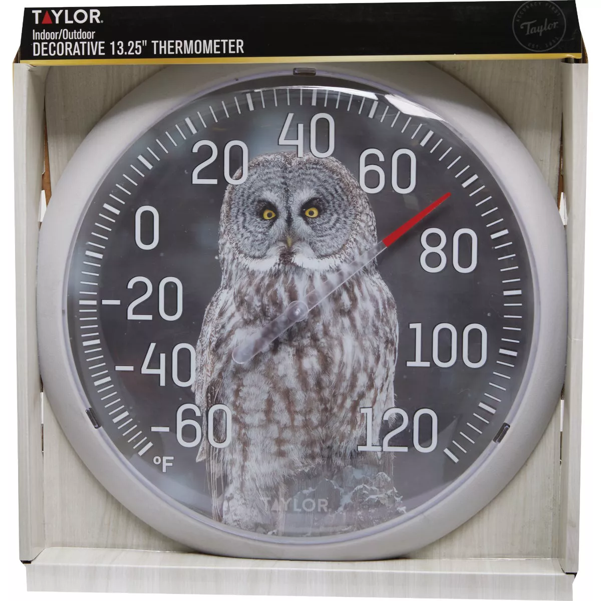 Taylor 13.25 In. Owl Nature Series Round Dial Thermometer - photo 2