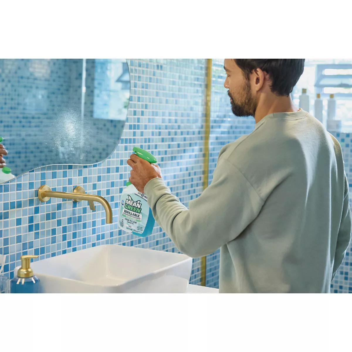 Mean Green 28 Oz. Fresh Refillable Glass Cleaner - photo 3
