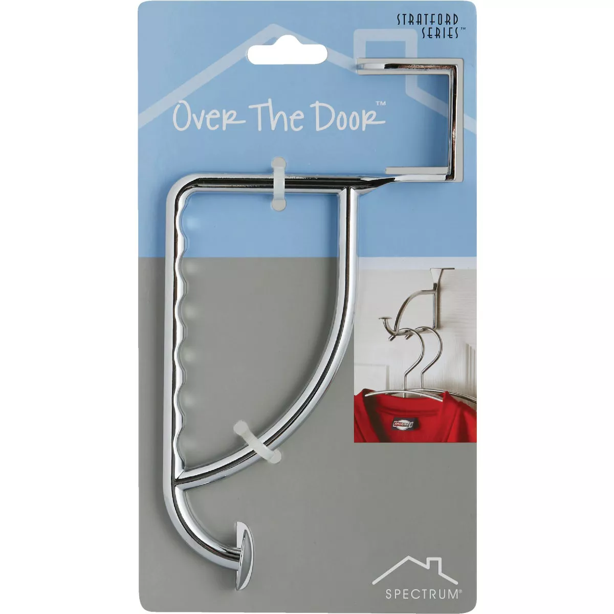 Spectrum Chrome Over The Door Hanger Holder - photo 2