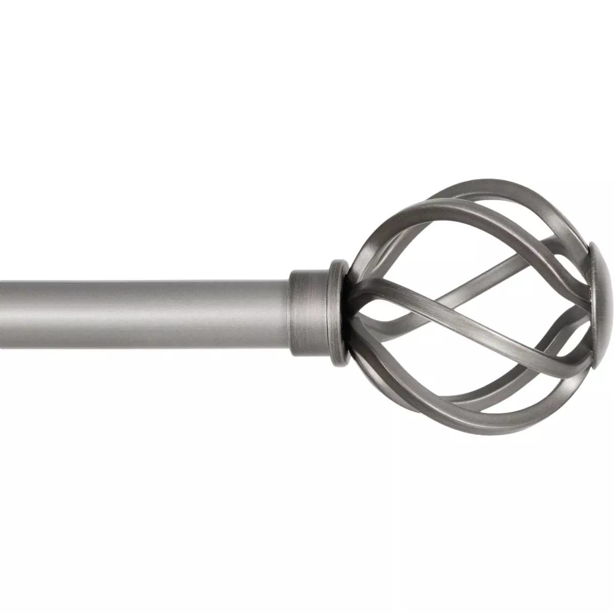 Kenney Cage 28 In. To 48 In. 5/8 In. Pewter Curtain Rod