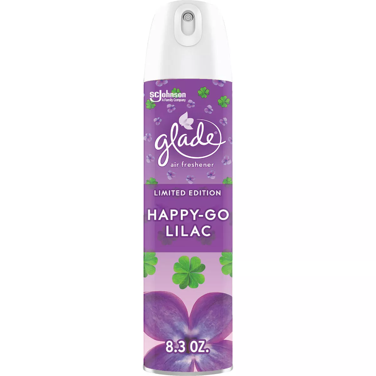 Glade 8 Oz. Happy Go Lilac Aerosol Spray Air Freshener