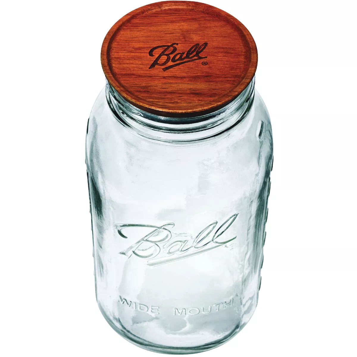 Ball 1/2 Gal. Wooden Lid Mason Jar
