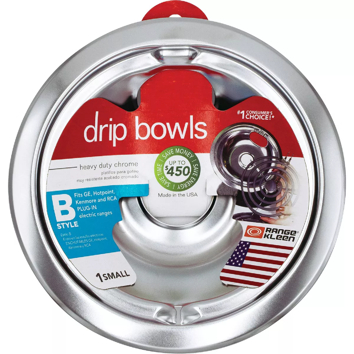 Range Kleen Electric 6" Style B Round Chrome Drip Pan - photo 2