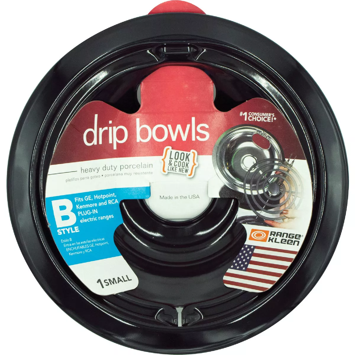 Range Kleen Electric 6" Style B Round Black Drip Pan - photo 2