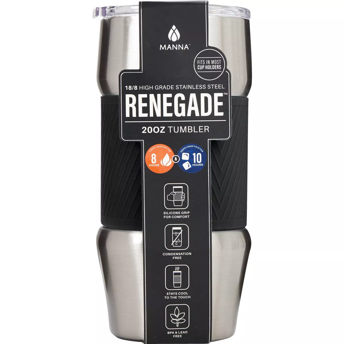 Manna Renegade 20 Oz. Onyx Black Insulated Tumbler
