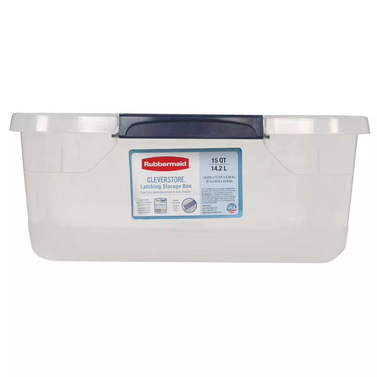 Rubbermaid 16 Qt. Cleverstore Clear Tote - photo 2