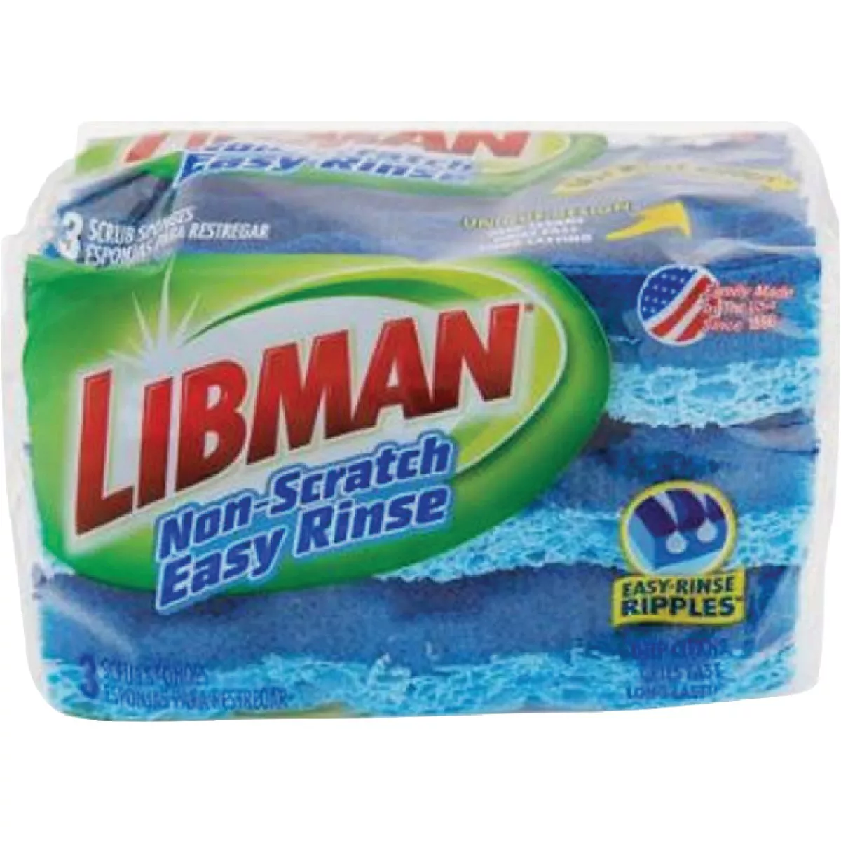 Libman 4.5 In. x 3 In. Non-Scratch Easy Rinse Sponge (3-Count) - photo 2