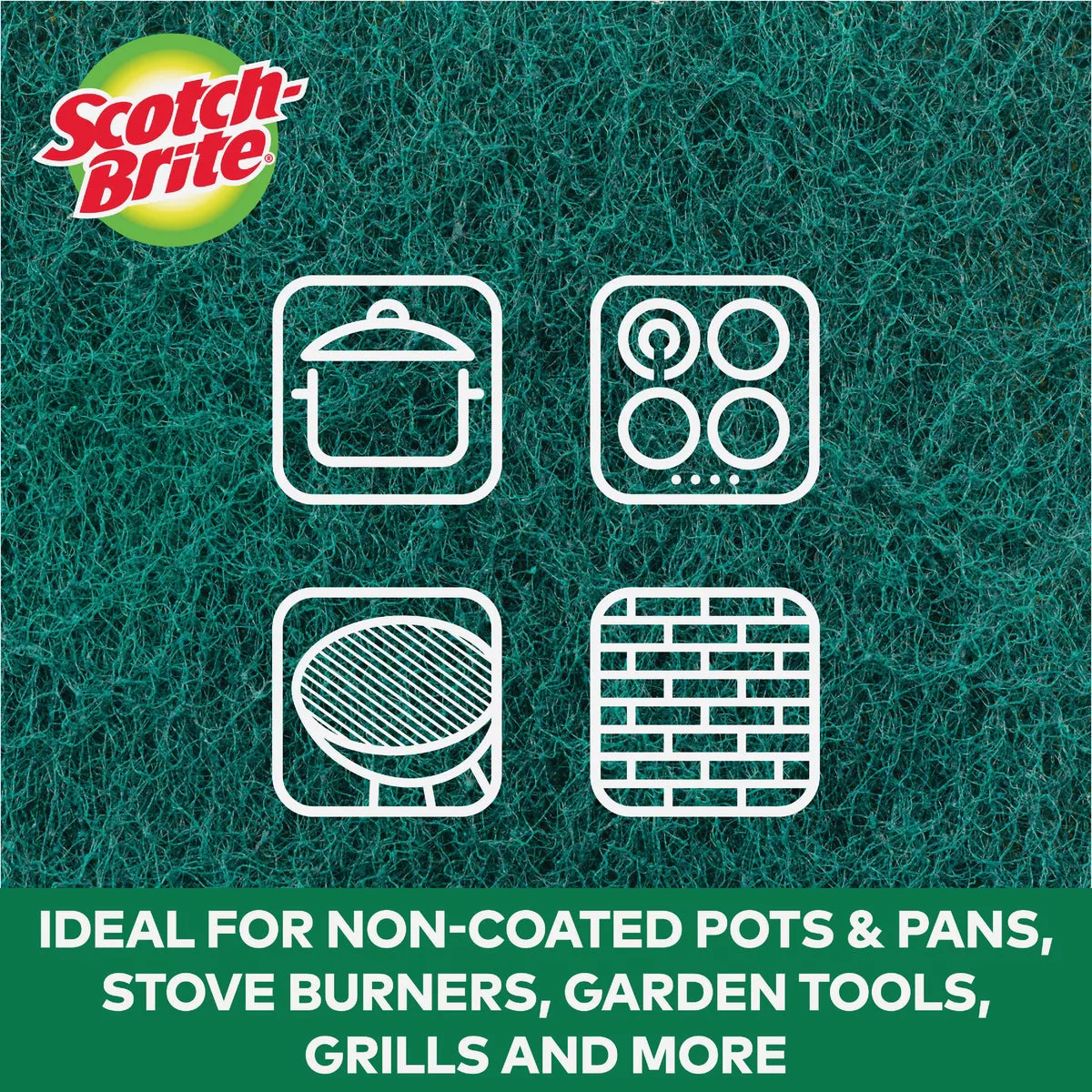 Scotch-Brite Heavy Duty Scour Pad, 6 In. x 3.8 In. - photo 4