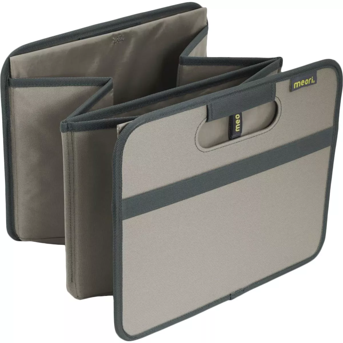 Meori 2-Compartment Stone Gray Foldable Reusable Box - photo 2