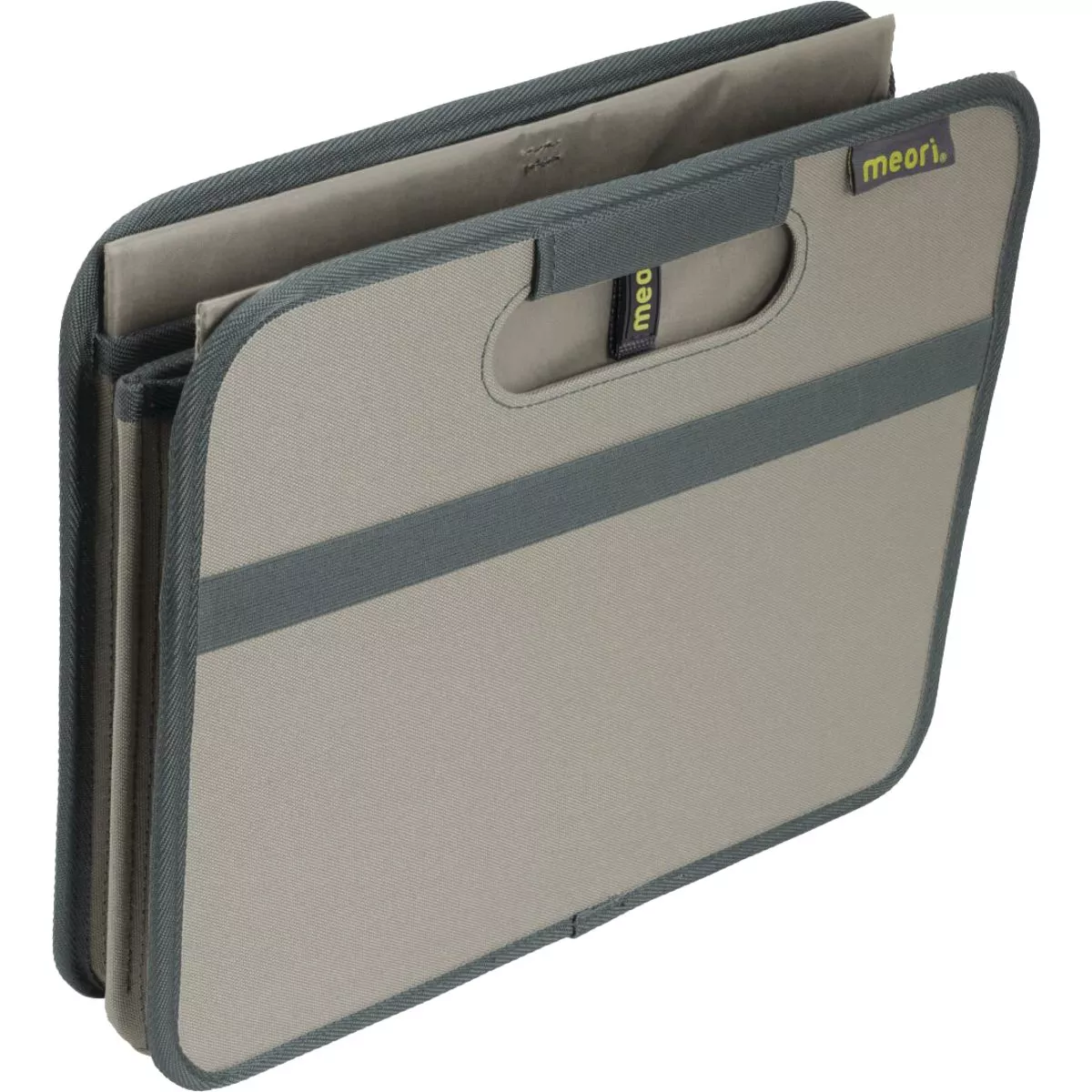 Meori 2-Compartment Stone Gray Foldable Reusable Box - photo 3