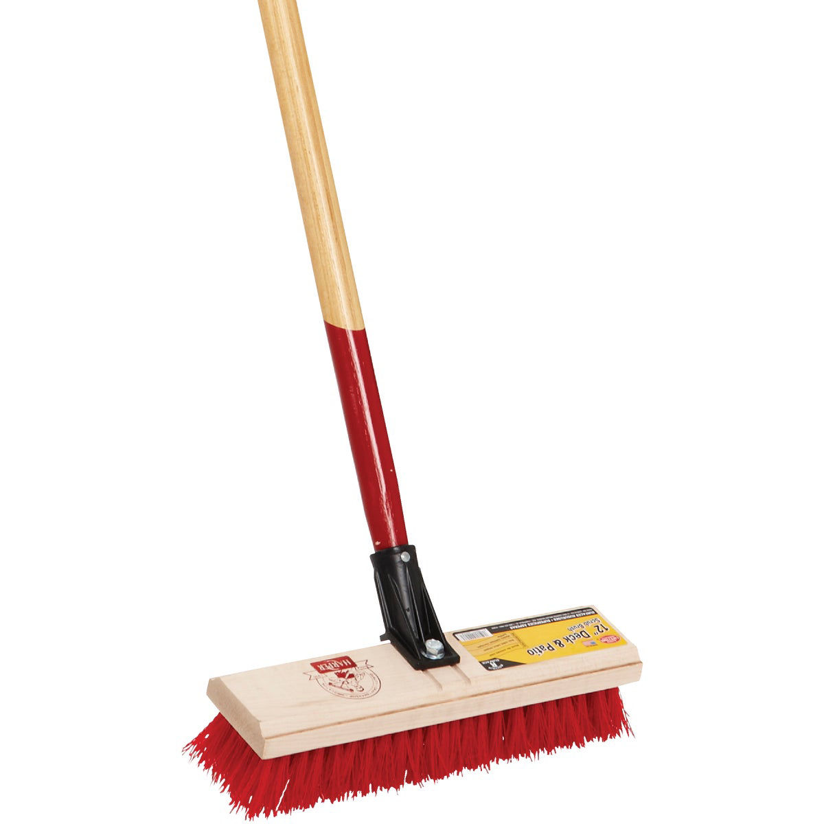 Harper 12 In. Deck Scrub Brush with 60 In. Handle Do it Best