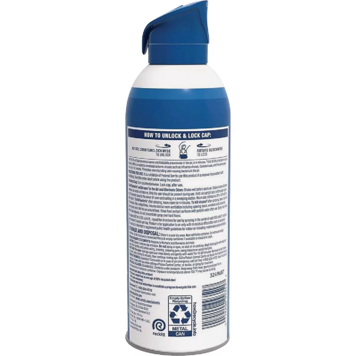Lysol 10 Oz. White Linen Air Sanitizer Spray - photo 2