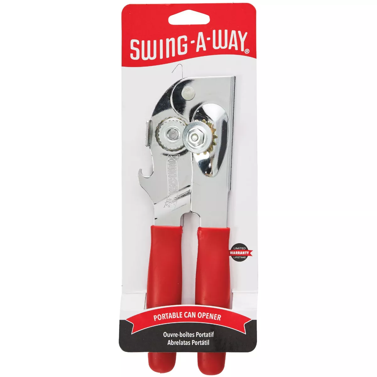 Swing-A-Way White Portable Handheld Can Opener - photo 2