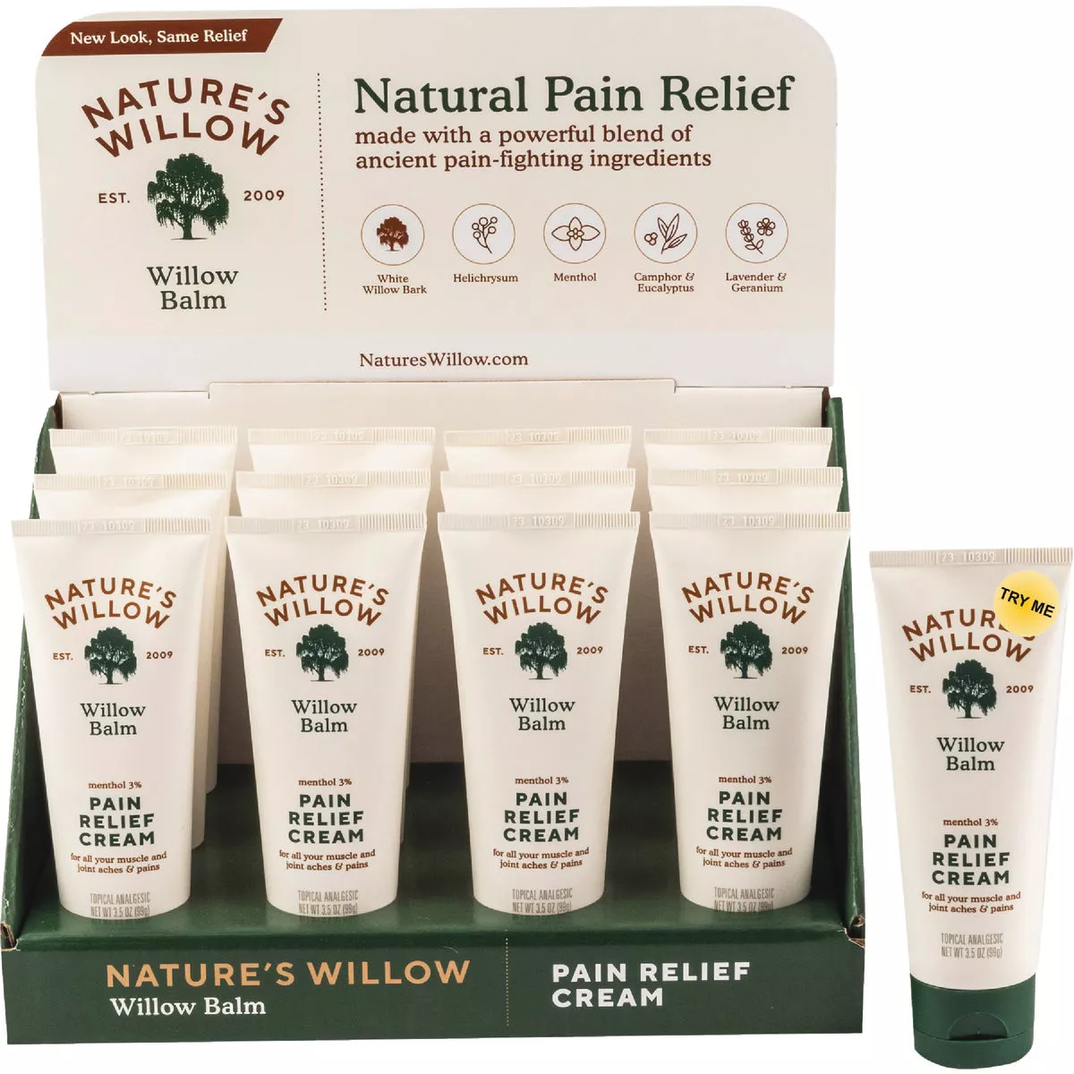 Nature's Willow 3.5 Oz. Pain Relief Cream - photo 2