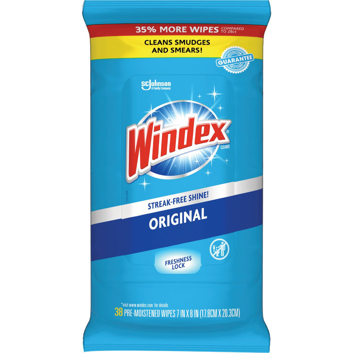 Windex Original Glass Cleaner Wipes (38Count) Do it Best