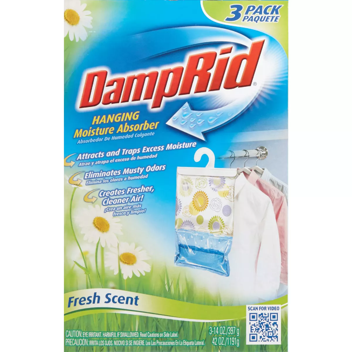 DampRid 42 Oz. Fresh Scent Hanging Moisture Absorber (3-Count) - photo 2