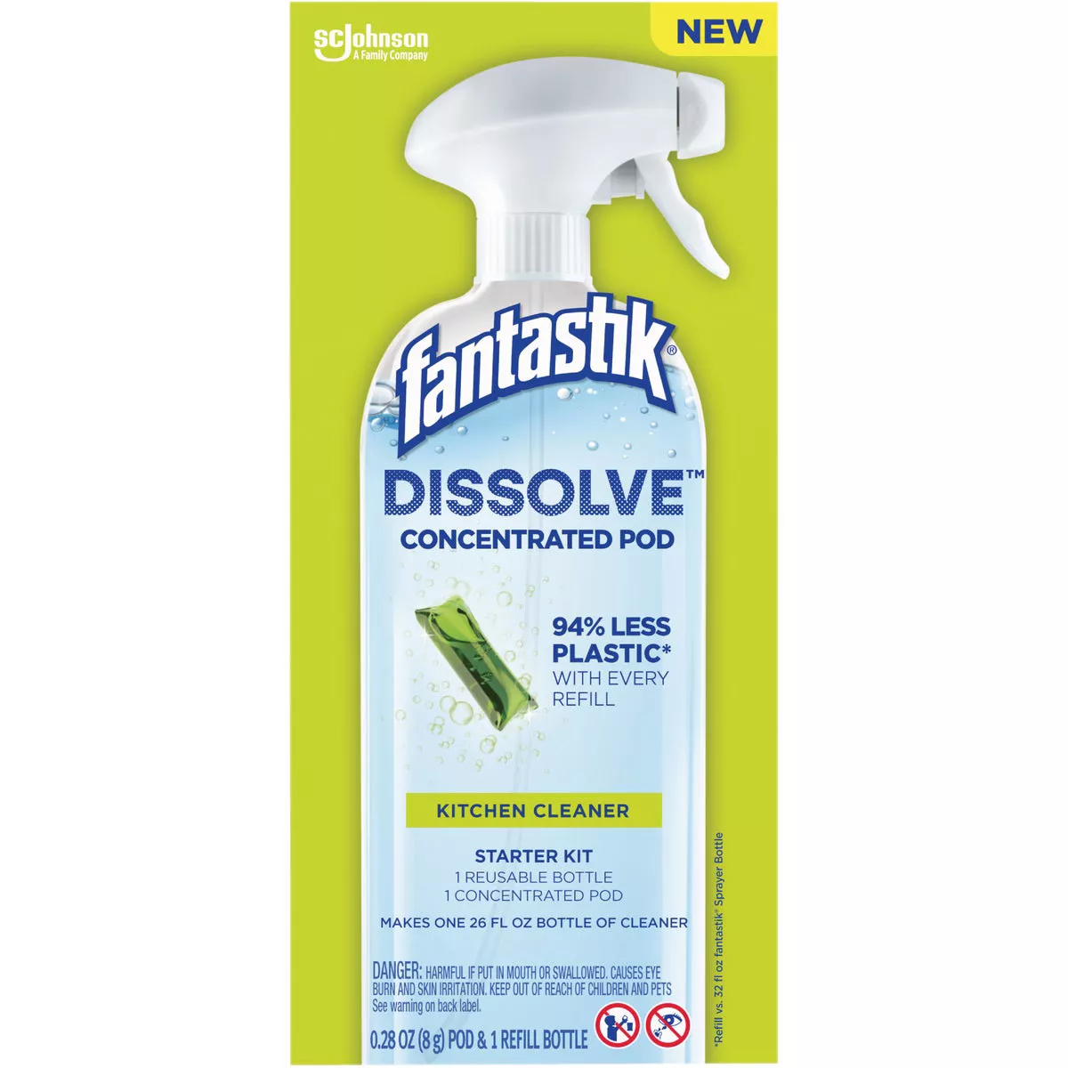 Fantastik Dissolve Concentrated Kitchen Cleaner Pod Starter Kit