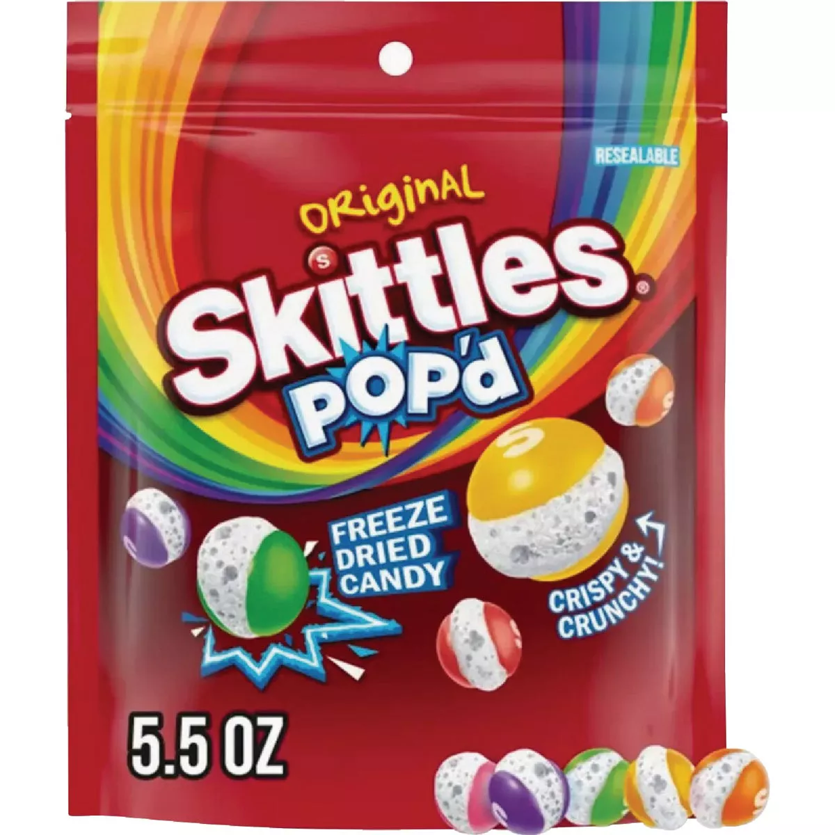Skittles Pop'd 5.5 Oz. Original Freeze Dried Candy