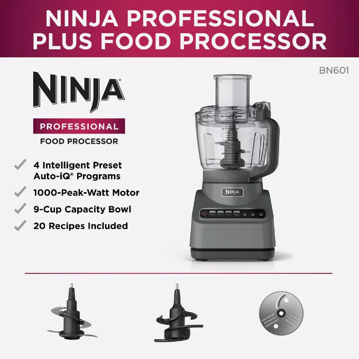 Ninja Professional Plus 9-Cup Food Processor - photo 3