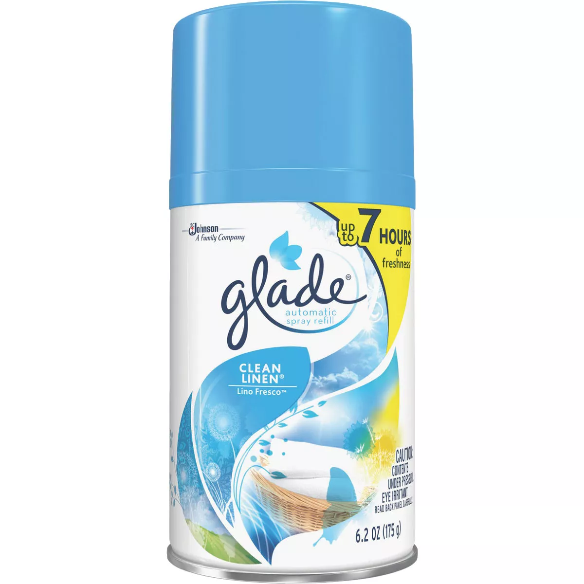 Glade 6 Oz. Clean Linen Spray Automatic Air Freshener Refill