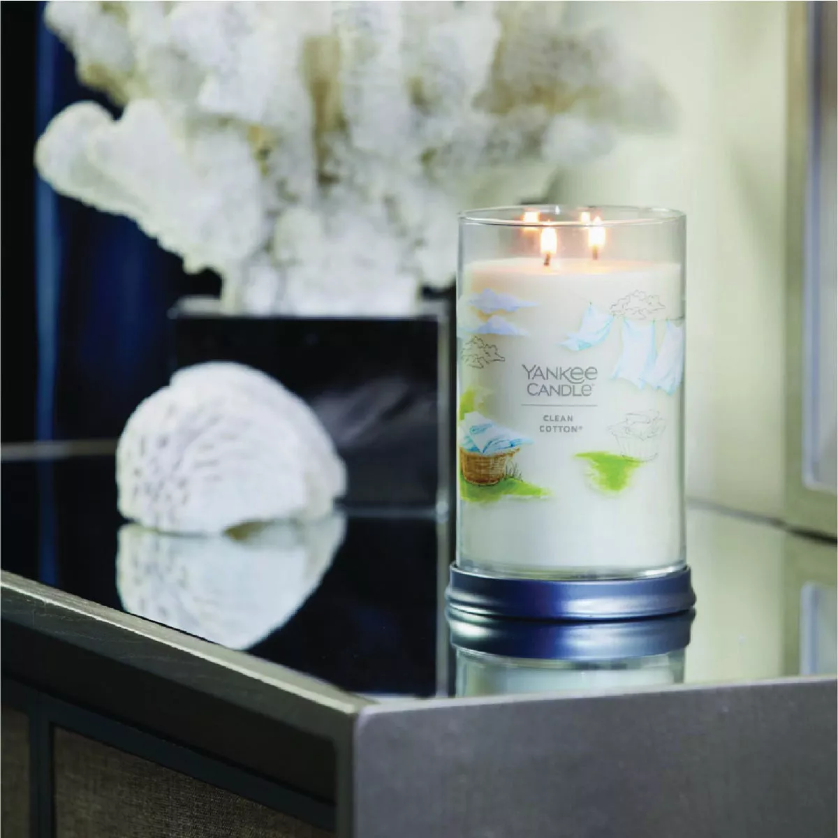 Yankee Candle 13 Oz. Clean Cotton Medium Jar Candle - photo 4