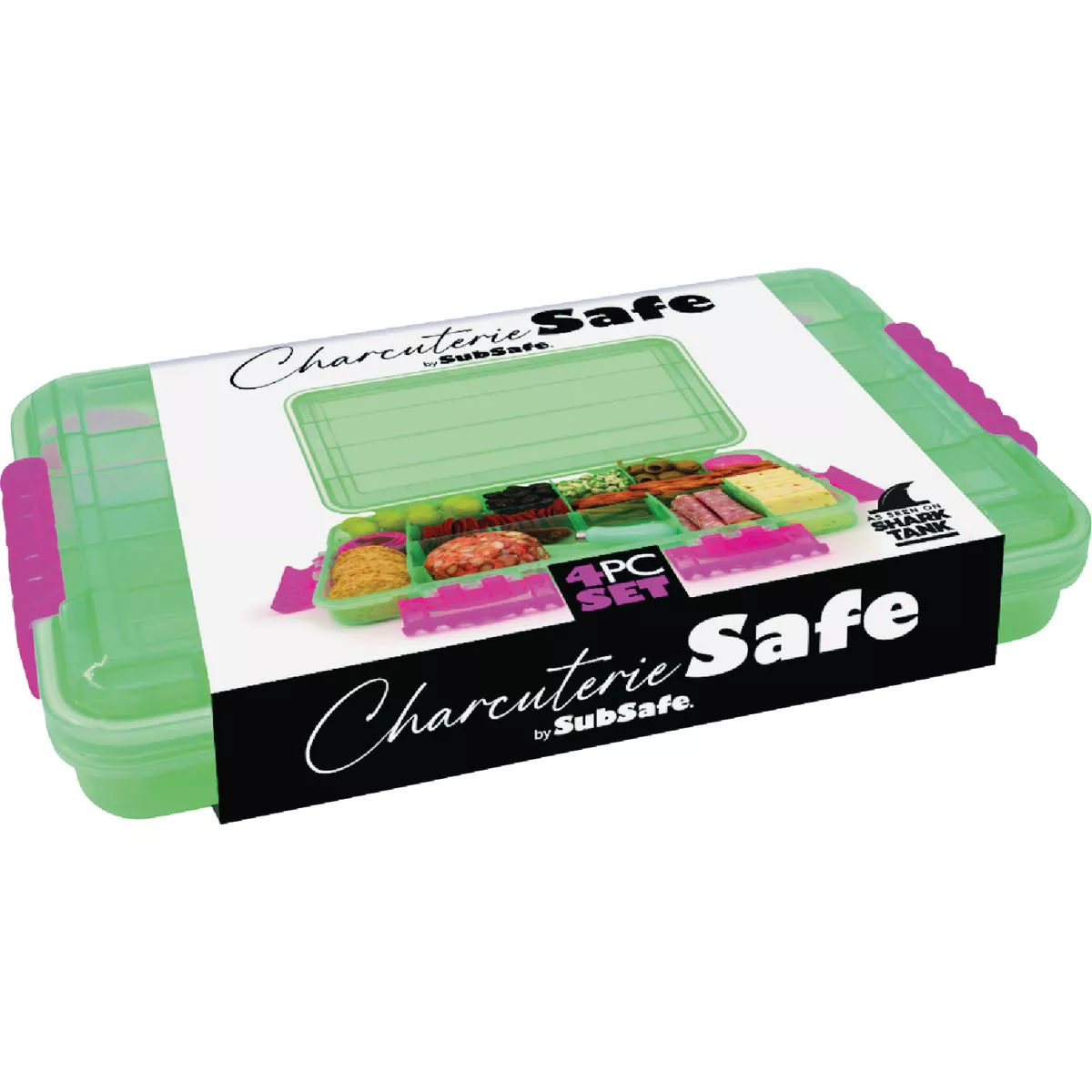 SubSafe Charcuterie Safe Seafoam Green & Hot Pink Food Storage Set - photo 2