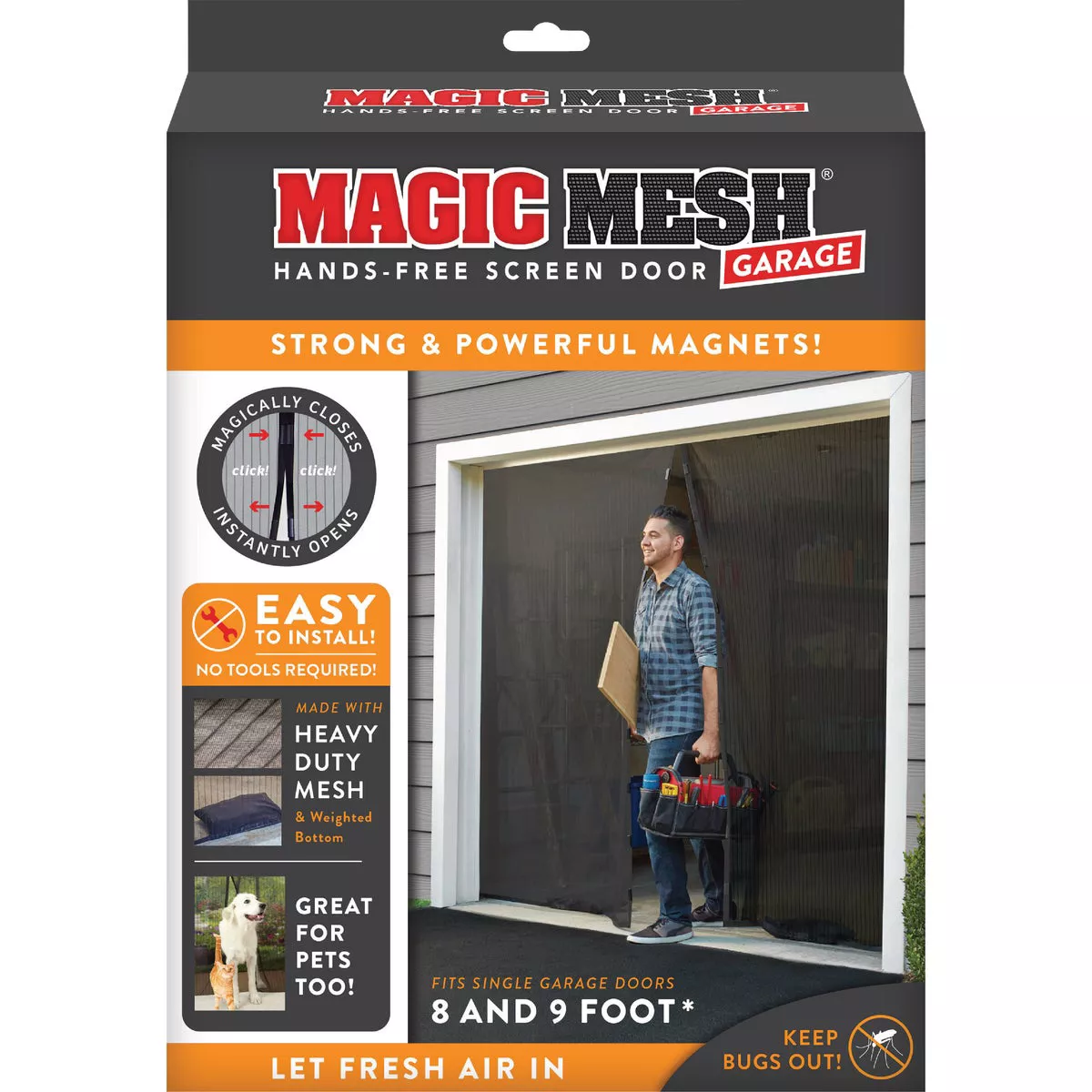 Magic Mesh Garage Screen Door - photo 7