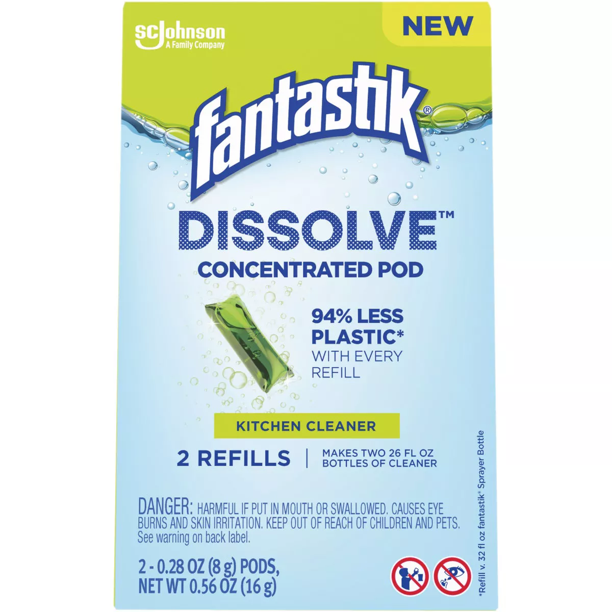 Fantastik Dissolve Concentrated Kitchen Cleaner Pod Refills (2-Pack)