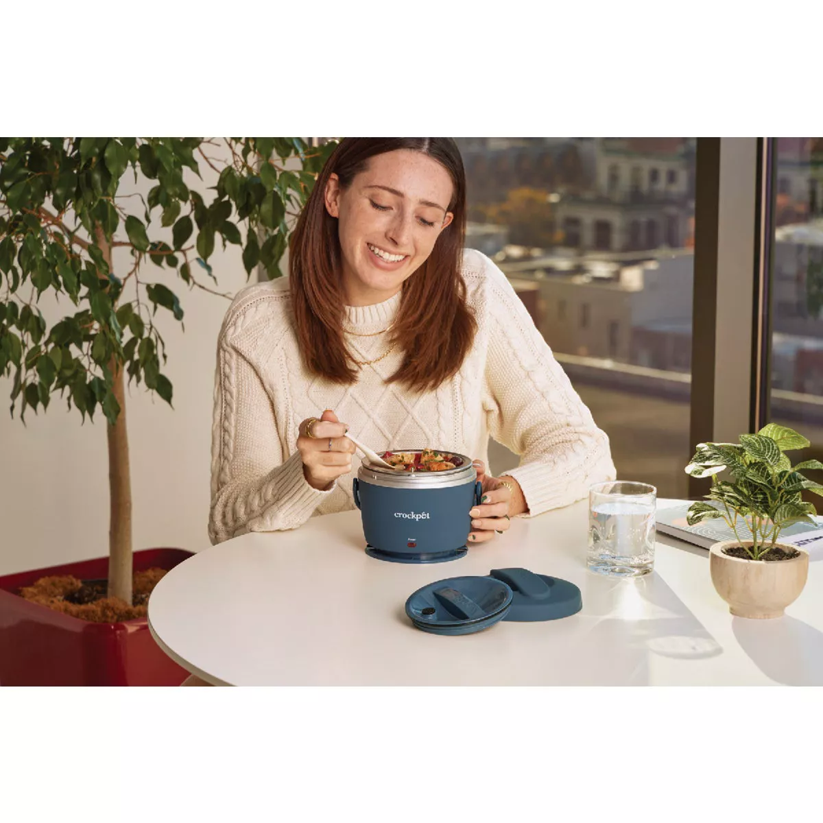 Crock-Pot Lunch Crock 20 Oz. Blue Food Warmer - photo 7