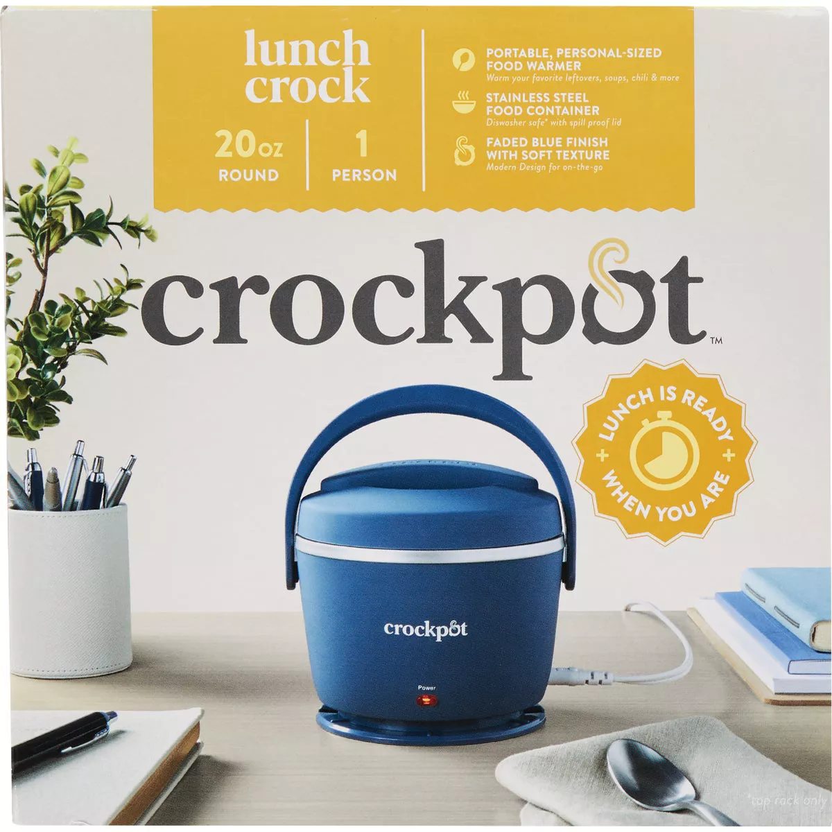 Crock-Pot Lunch Crock 20 Oz. Blue Food Warmer - photo 2