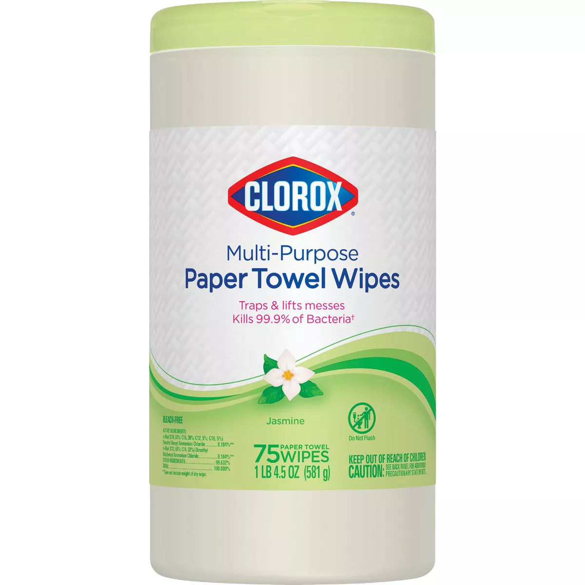 Clorox Jasmine Multi-Purpose Paper Towel Sanitizing Wipes (75-Count) - photo 3