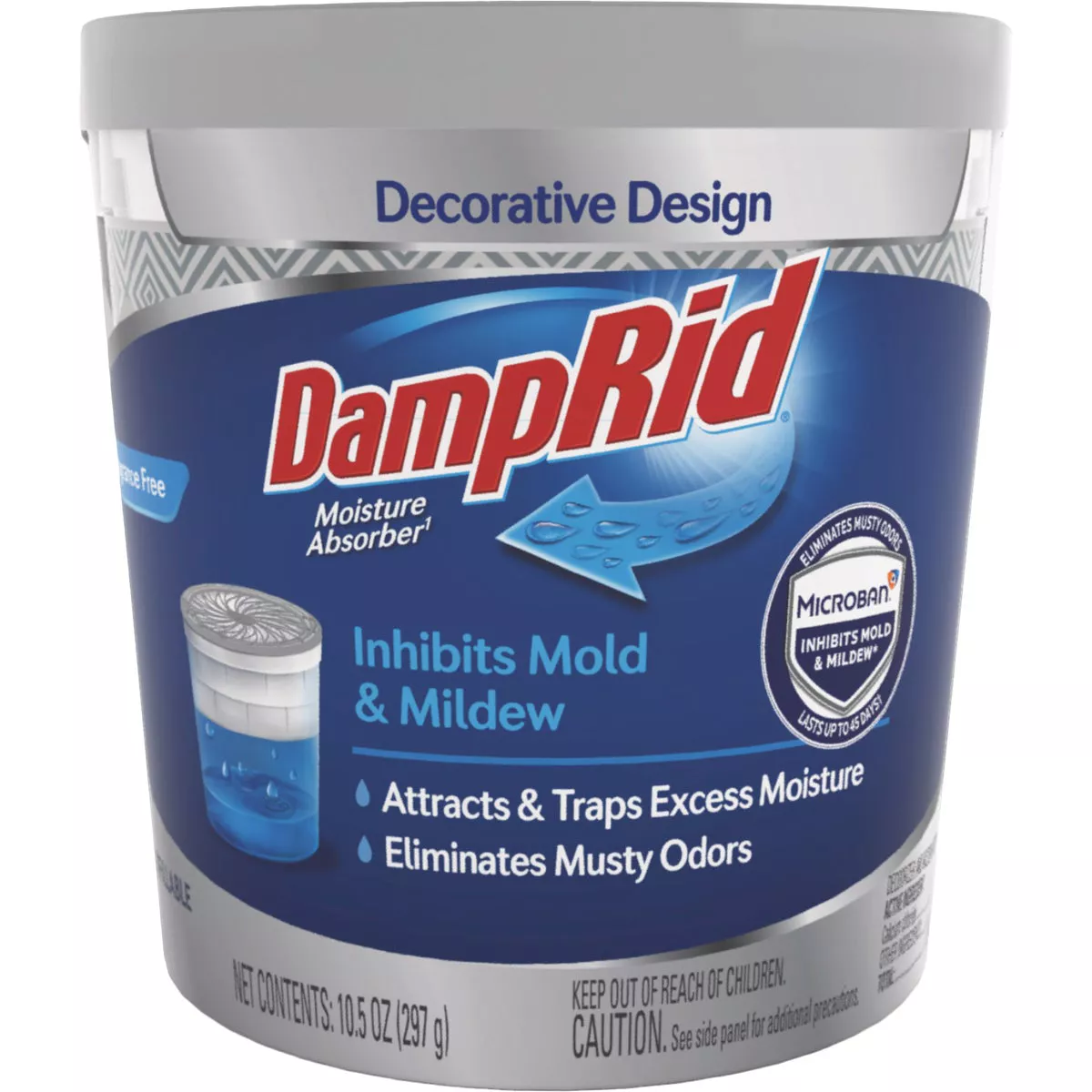 DampRid 10.5 Oz. Fragrance Free Moisture Absorber with Microban