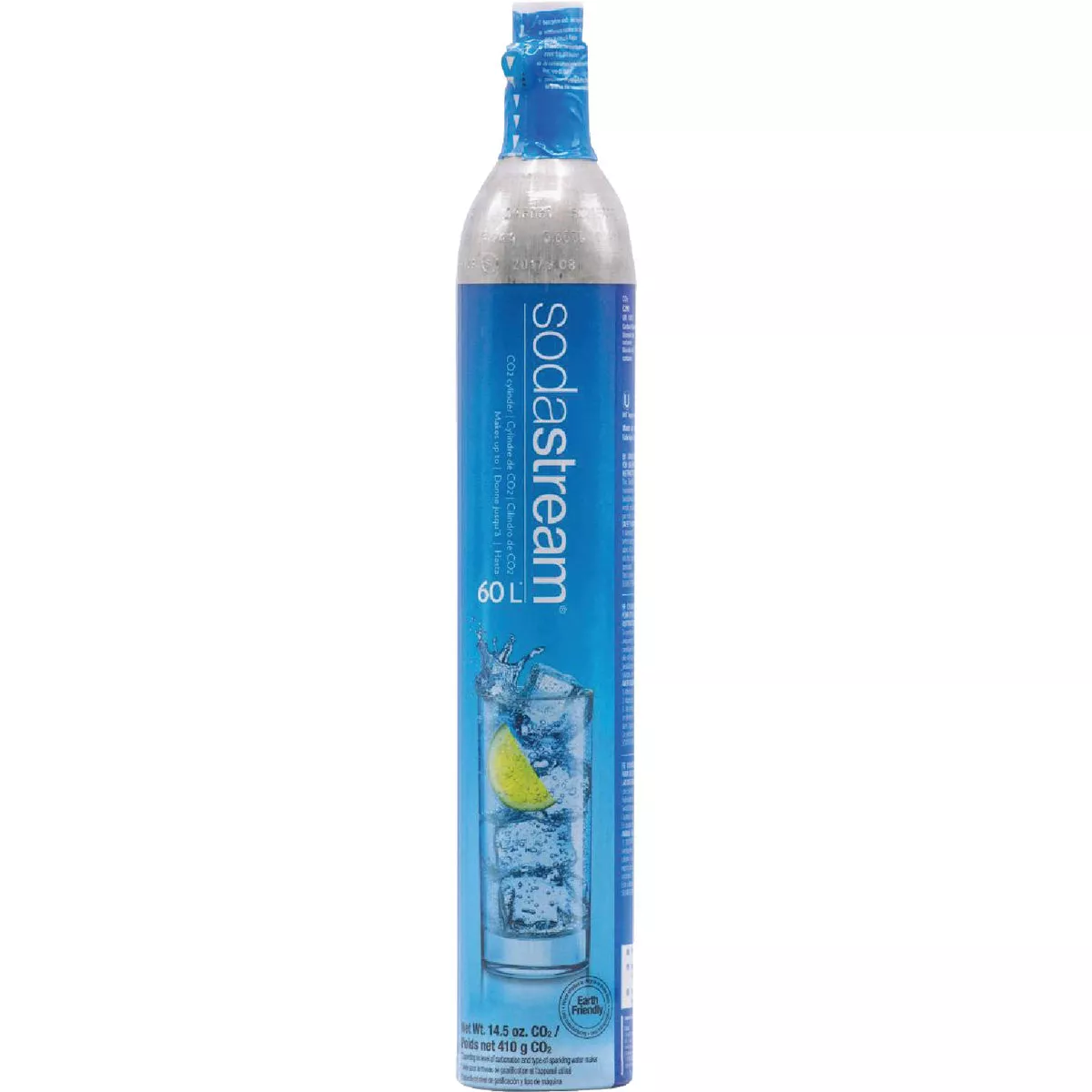 SodaStream Sparkling Beverage Maker 14.5 Oz. 60L CO2 Exchange Carbonator Cylinder