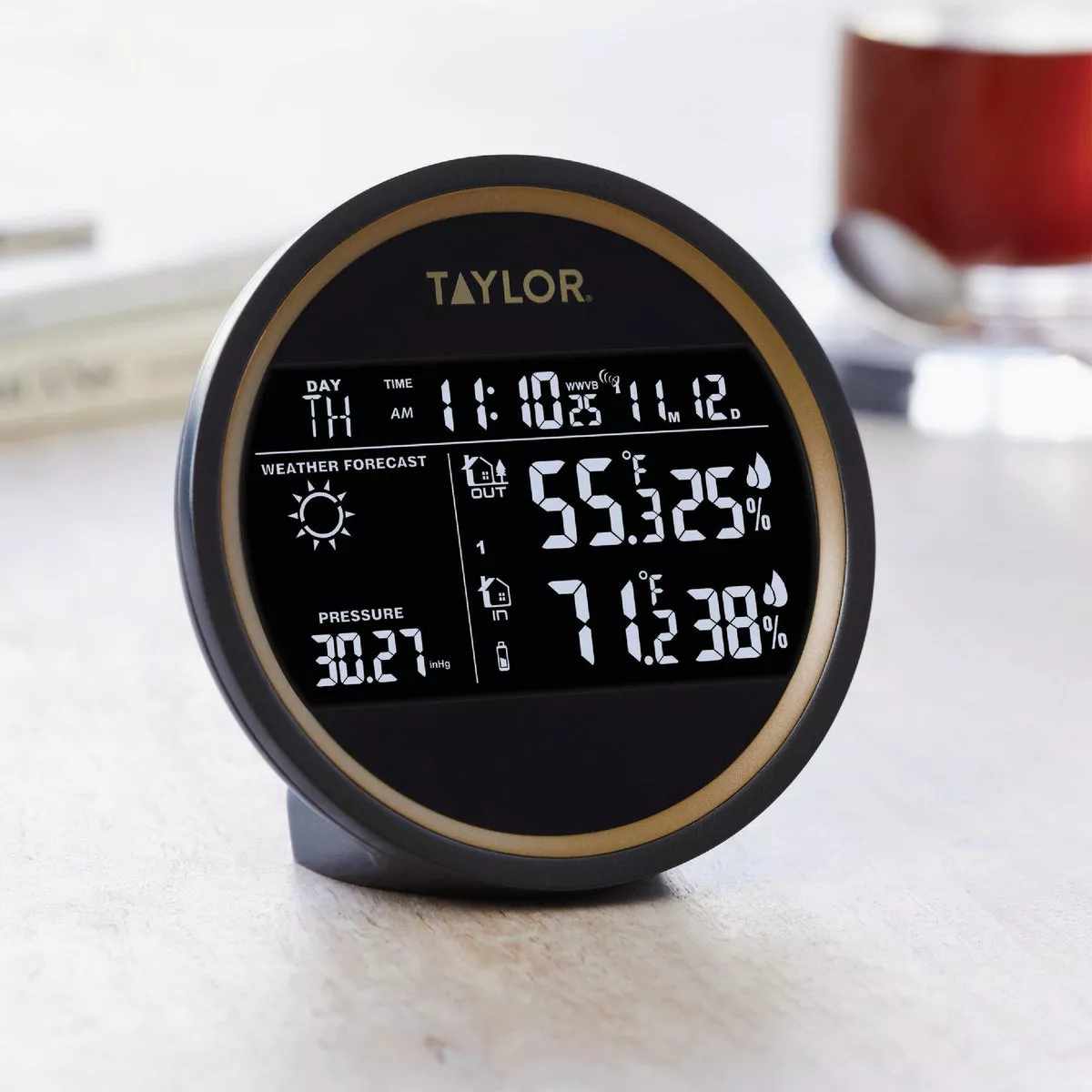 Taylor Digital Inside/Outside Round Weather Forecaster - photo 2